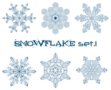 some designs of winter snowflakes 