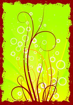 Abstract Spring Grunge Decorative Background Vector Illustration