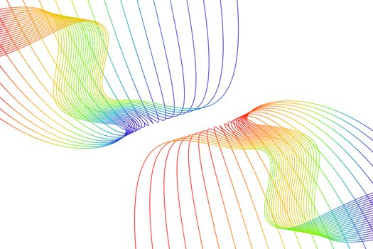 Abstract background with wire waves vector illustration