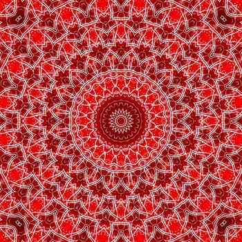 abstract background with circles and scrolls seamless pattern