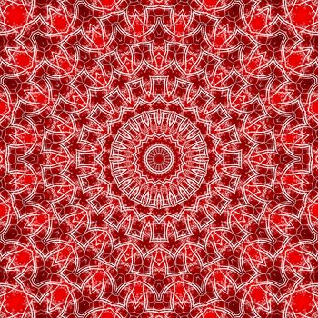 abstract background with circles and scrolls seamless pattern