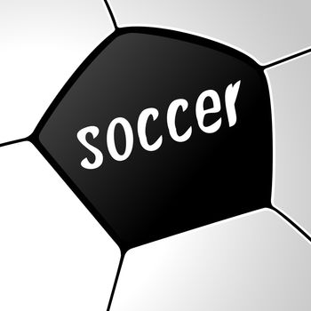 Vector illustration of a soccer ball for your design