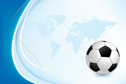 Vector background with a soccer ball for your design