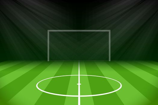 Soccer Background with Gridiron