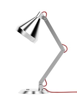 Modern desk lamp on white background