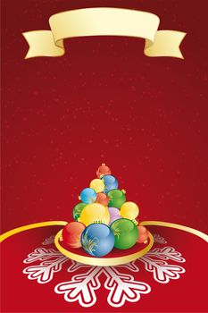 Vector Abstract Christmas and New Year's background