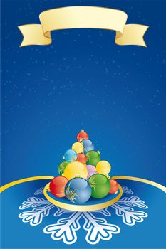 Vector Abstract Christmas and New Year's background