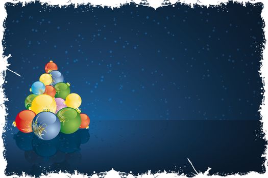 Grunge Vector Abstract Christmas and New Year's background