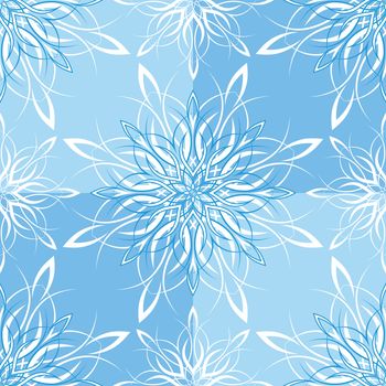 Seamless Christmas Wallpaper in two color with snowflake