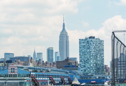 Buildings and skyscrapers of Manhattan.