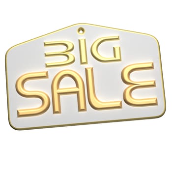 High Quality Big Sale product badge isolated on white.