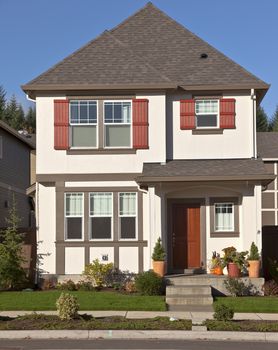 Family home new construction in Willsonville Oregon.