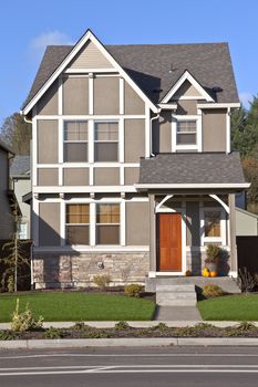 Family home new construction in Willsonville Oregon.