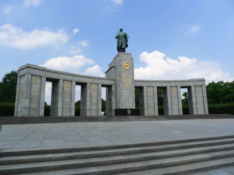 Soviet War Memorial in Berlin Tiergarten, Germany. Erected to commemorate the soldiers of the Soviet Armed Forces who died during the Battle of Berlin in April and May 1945.