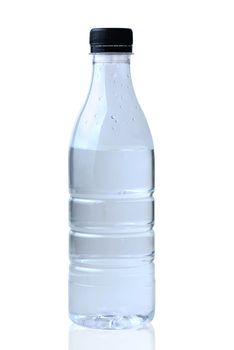 bottle of water with clipping path