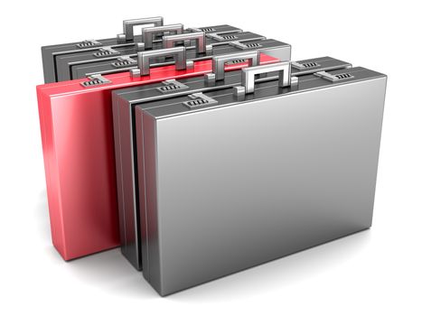 A special Briefcase. 3D rendered Illustration.