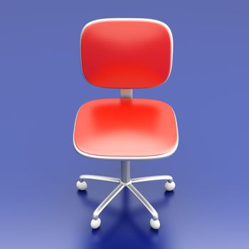 A modern office chair. 3d rendered Illustration.