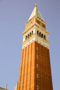 The Campanile di San Marco (San Marco tower) in Venice, Italy, Europe.