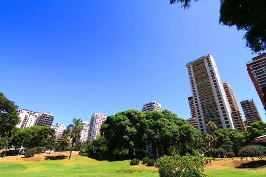 The Plaza Barrancas de Belgrano in Buenos Aires, Argentina.