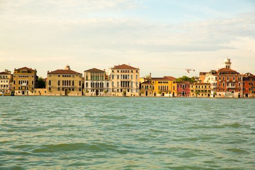 View on venice from the entry of the great channel.