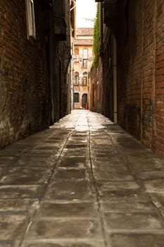 A sidestreet in Venice, Italy, Europe.