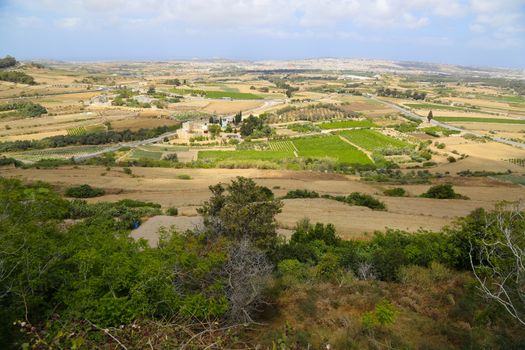 View of the island of Malta in Europe.