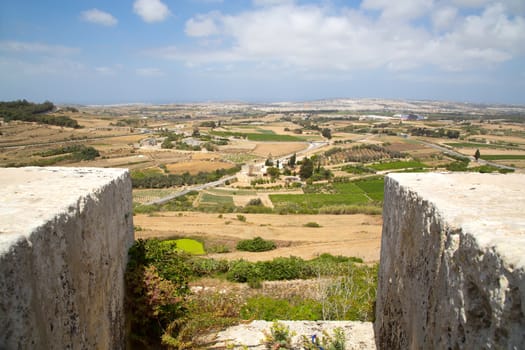 View of the island of Malta in Europe.