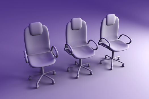 3D rendered office chair. 
