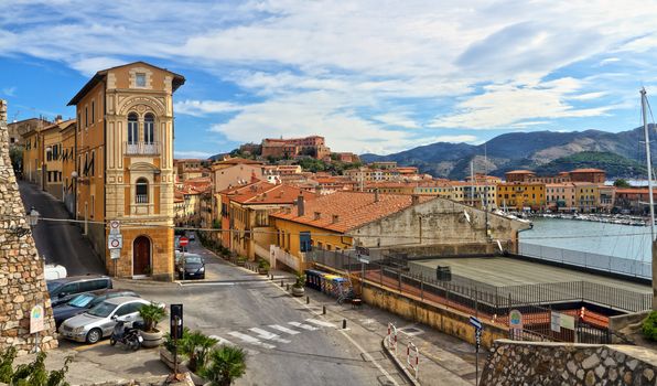 urbam view in Portoferrai, Elba island, Tuscany, Italy