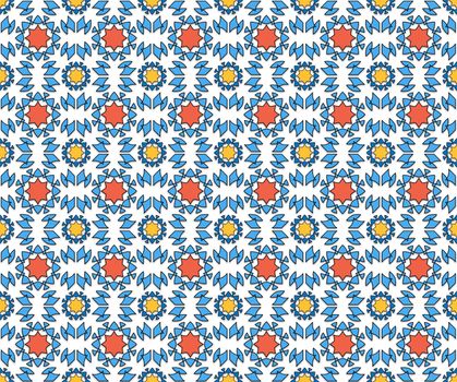 abstract pattern christmas stars background blue and red and yellow color