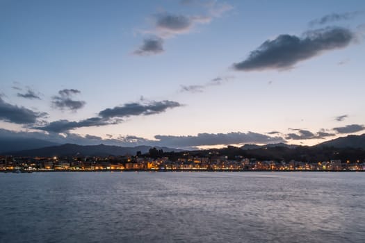 Coastal landscape eastern Sicily ionian sea