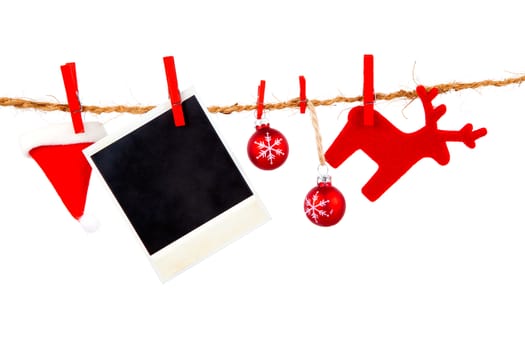 Christmas decoration isolated over white background