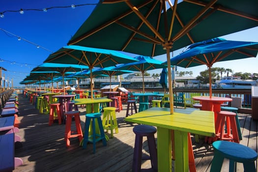 Color for pier of key west , florida , USA.