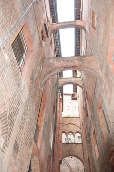 arches of Galluzza in Siena, Tuscany, Italy
