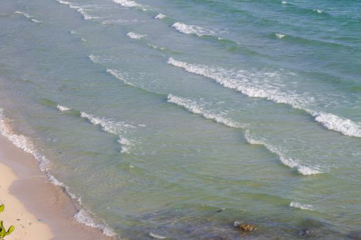 waves on beach  Koh Larn pattaya city Thailand.