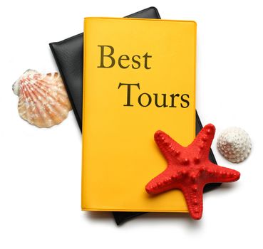 Seastar and seashells on best tours brochure