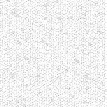 White Mosaic with shades of gray as background.