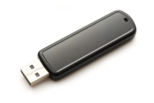 Usb flash drive on the white background