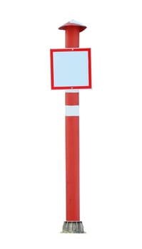 Blank banner post on white