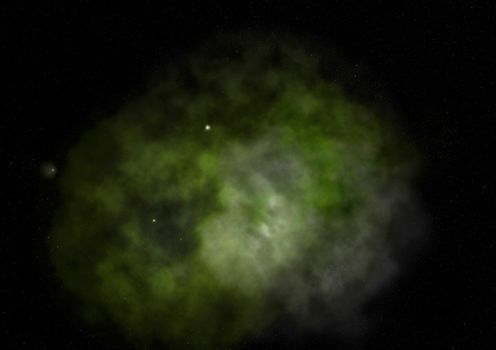 Far being shone nebula and star field against space. "Elements of this image furnished by NASA".