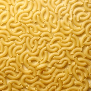 Short ribbed pasta tubes background