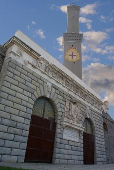 Lanterna symbol of Genoa, Italy.