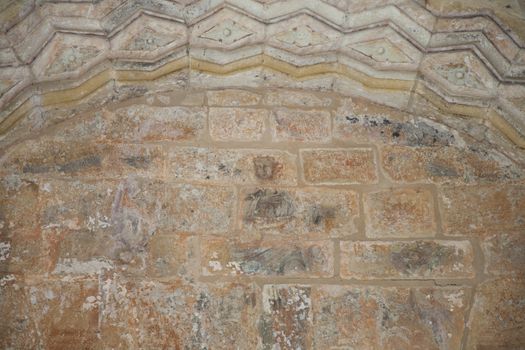 paintings in IX century San Salvador from Valdedios monastery in Spain Europe