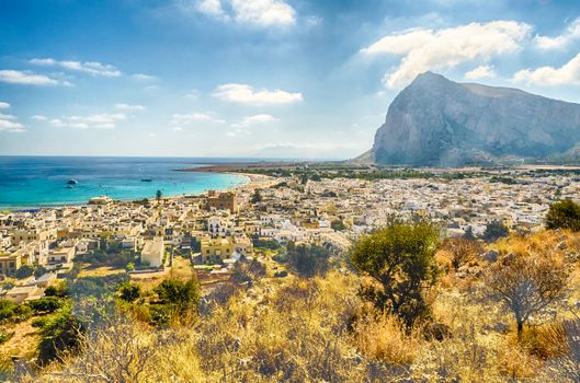 Panoramic View of San Vito Lo Capo, Sicily, Italy