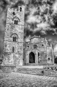 Medieval Cathedral of Erice, Sicily, Italy, summer 2014