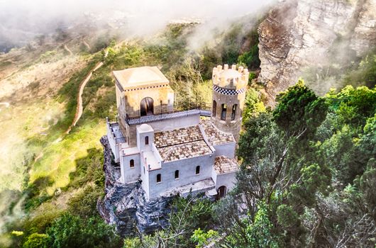 Small Old Castle Pepoli in Erice, Sicily, summer 2014