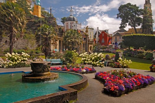 Portmeirion was designed and built in an Italian style by Sir Clough Williams-Ellis, and was commenced in 1925.