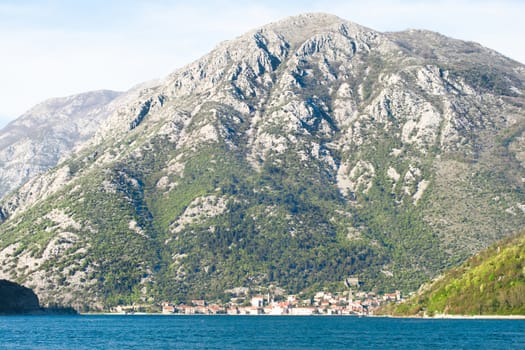 The Bay of Kotor view in spring