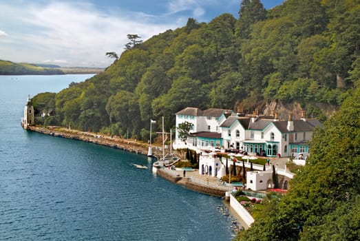 Portmeirion is situated on the estuary of the river Dwyryd in Gwynedd Wales, UK.