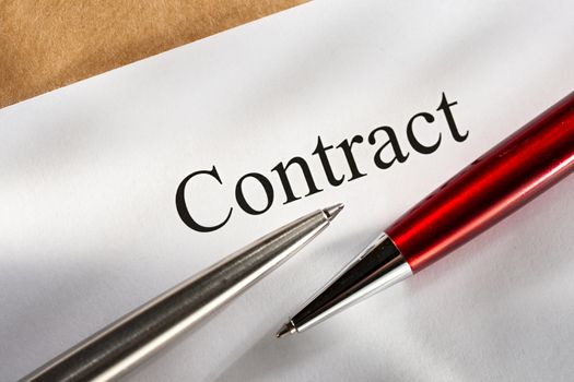 Contract conception with pen